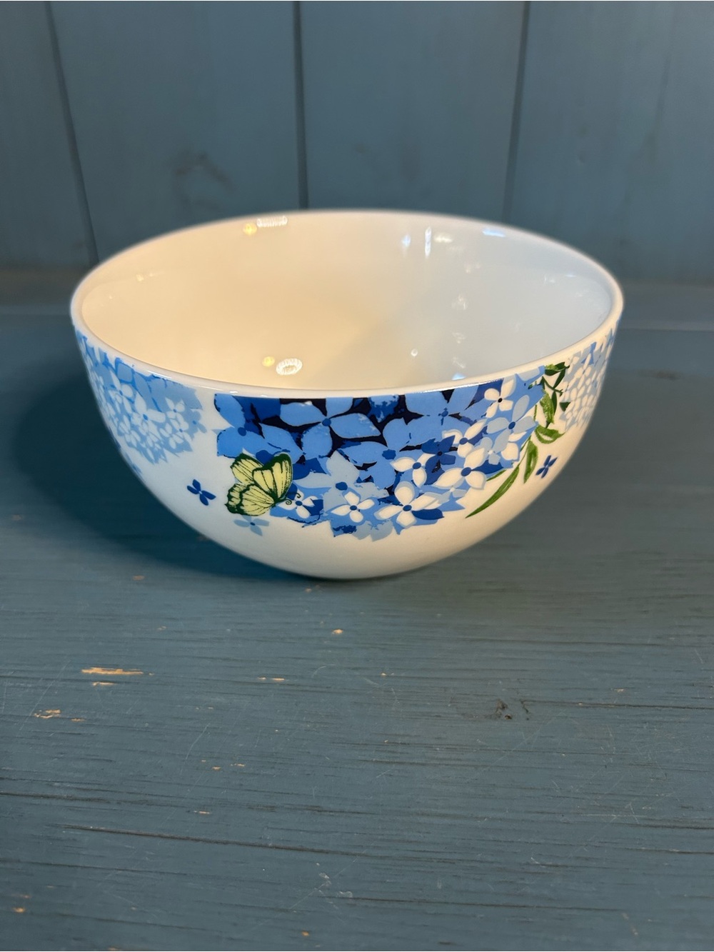 Royal Norfolk White Ceramic Bowl with Black Logo Stamp